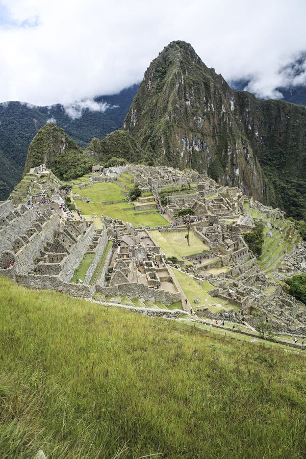 Hidden city Machu Picchu in Peru stock photo