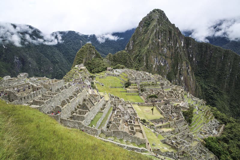 Hidden city Machu Picchu in Peru royalty free stock photo