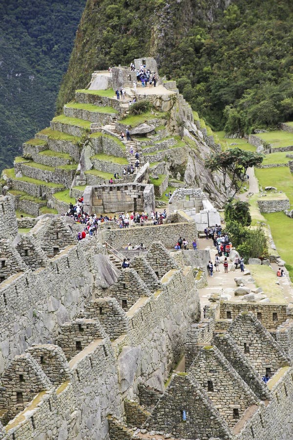 Hidden city Machu Picchu in Peru stock image