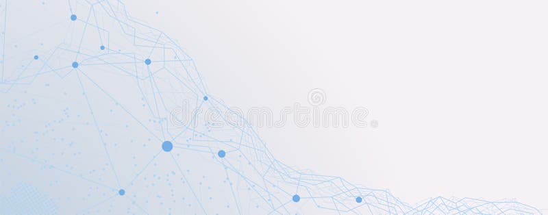 The hidden layers of neural network vector illustration