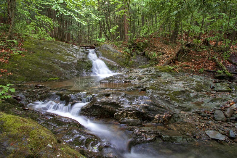 Hidden waterfalls in the forest royalty free stock photos Hidden waterfalls in the forest royalty free stock photos