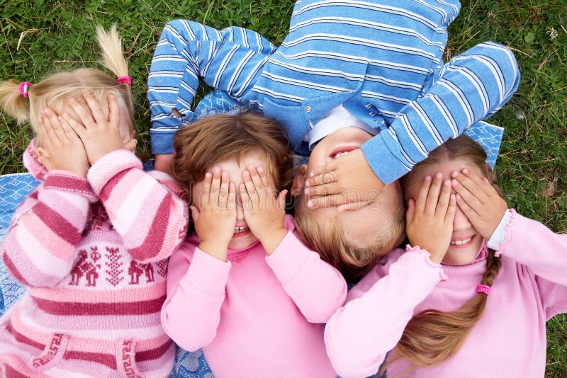 Hide-and-seek stock image. Image of expressing, carefree - 16335647