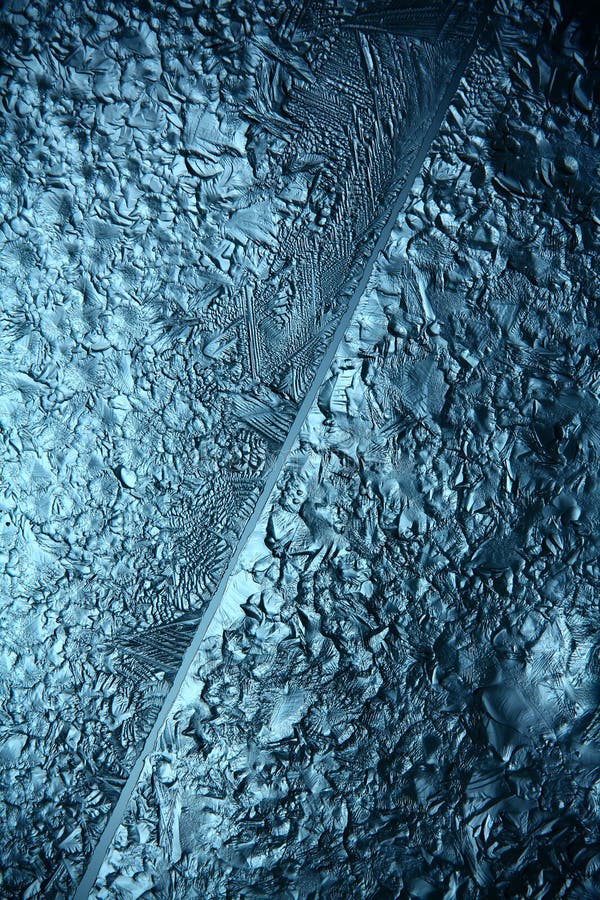 Hiele la textura, macro, frío roto azul el fondo fotos de archivo Hiele la textura, macro, frío roto azul el fondo fotos de archivo