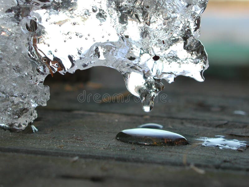 Hielo de fusión fotografía de archivo