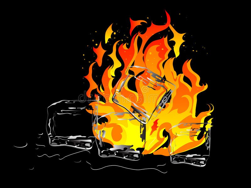 Hielo y fuego libre illustration Hielo y fuego libre illustration