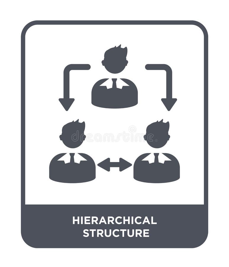 hierarchical structure icon in trendy design style. hierarchical structure icon isolated on white background. hierarchical stock illustration hierarchical structure icon in trendy design style. hierarchical structure icon isolated on white background. hierarchical stock illustration