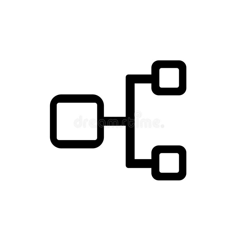 Hierarchical structure icon vector sign and symbol isolated on white background stock illustration Hierarchical structure icon vector sign and symbol isolated on white background stock illustration