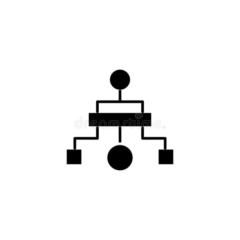 Hierarchisches Diagrammschwarz-Ikonenkonzept Flaches Vektorsymbol des hierarchischen Diagramms, Zeichen, Illustration stock abbildung Hierarchisches Diagrammschwarz-Ikonenkonzept Flaches Vektorsymbol des hierarchischen Diagramms, Zeichen, Illustration stock abbildung