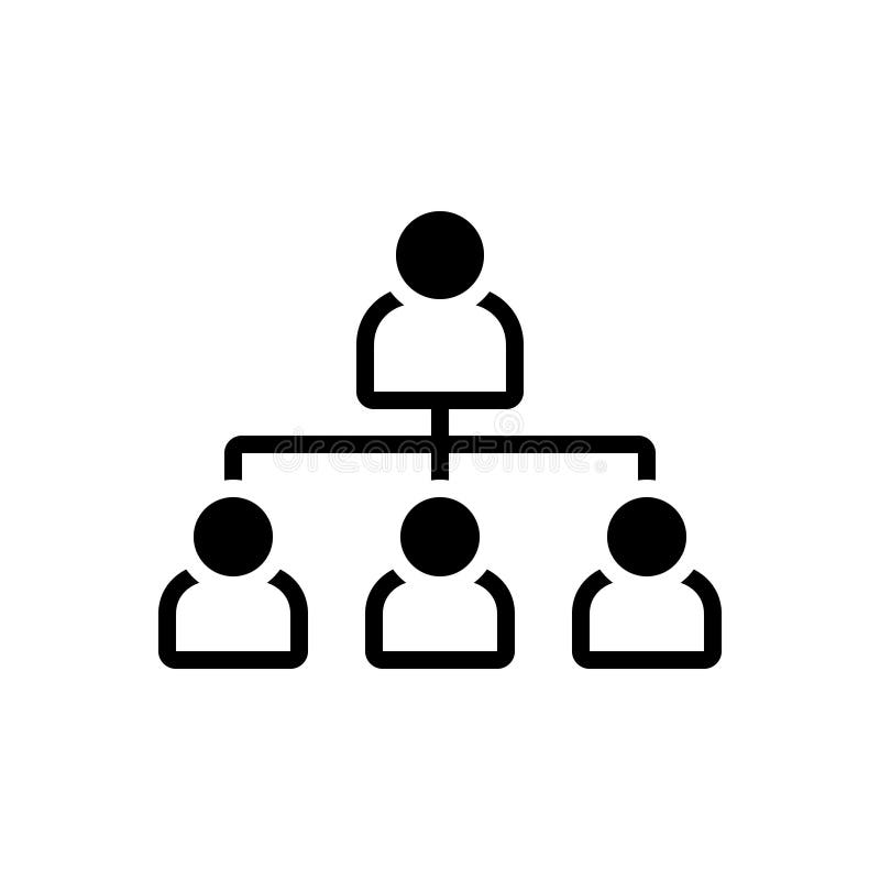 Black solid icon for Hierarchy, organizational and chart. Black solid icon for Hierarchy, structure, management, team, organizational and chart vector illustration Black solid icon for Hierarchy, organizational and chart. Black solid icon for Hierarchy, structure, management, team, organizational and chart vector illustration