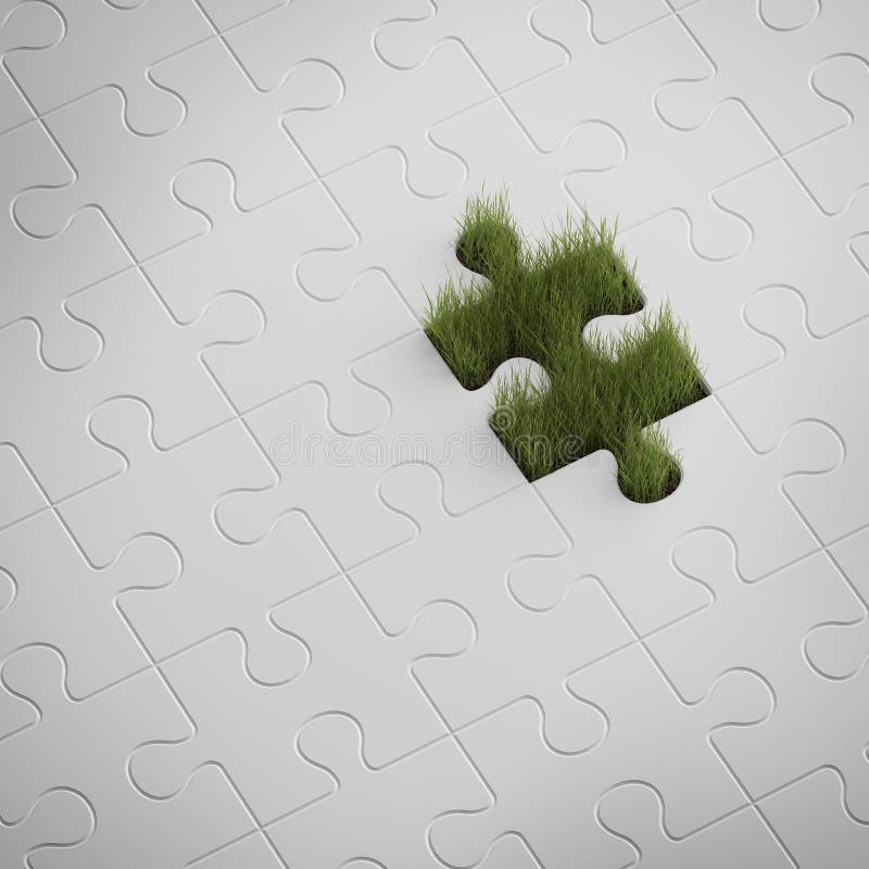 Hierba verde del rompecabezas libre illustration Hierba verde del rompecabezas libre illustration