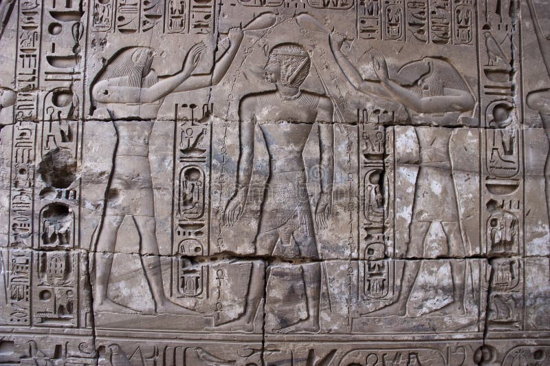 Hieroglyphics egipcios antiguos, Egipto imagen de archivo libre de regalías Hieroglyphics egipcios antiguos, Egipto imagen de archivo libre de regalías