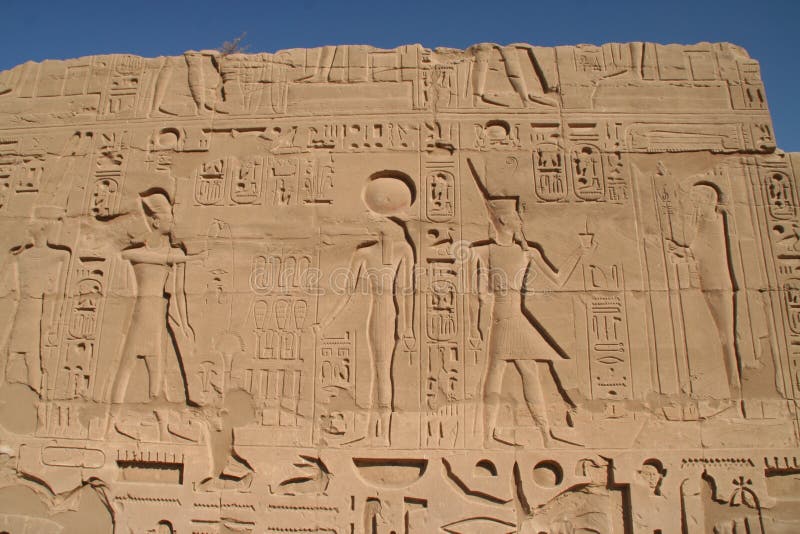 Hieroglyphics Karnak Temple Luxor