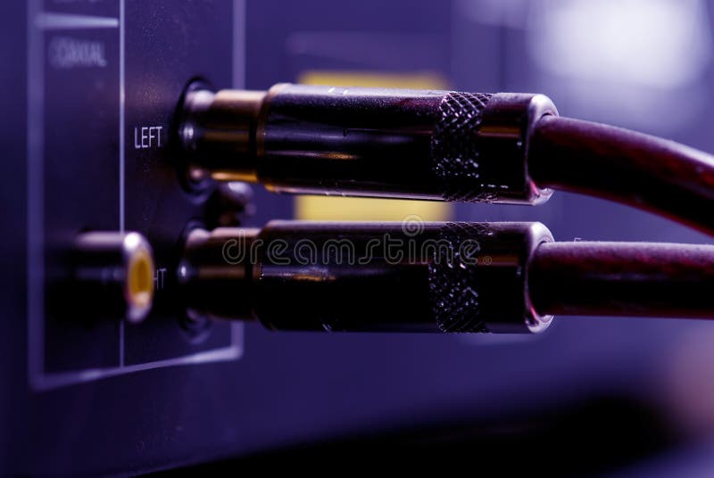Hifi audioaansluting stock fotografie Hifi audioaansluting stock fotografie