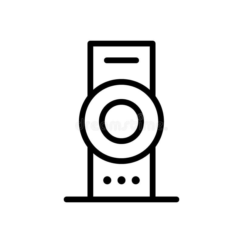 Hifisprecherikone oder Logos isolierte Zeichensymbolvektorillustration lizenzfreie abbildung