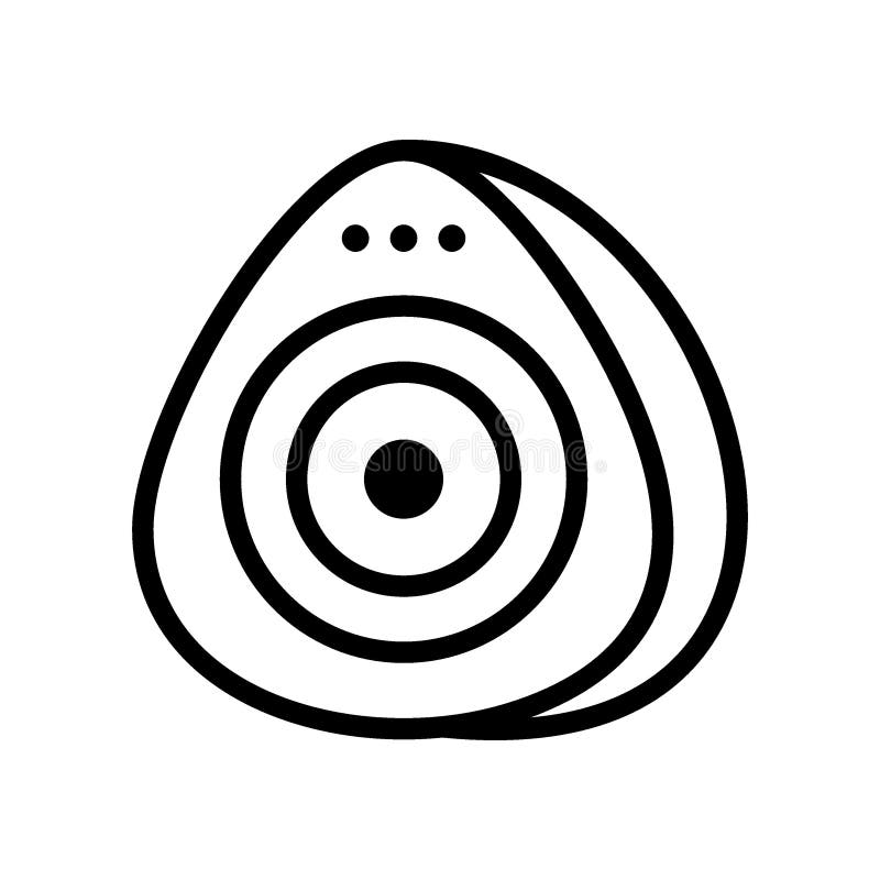 Hifisprecherikone oder Logos isolierte Zeichensymbolvektorillustration lizenzfreie abbildung