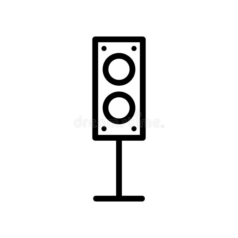 Hifisprecherikone oder Logos isolierte Zeichensymbolvektorillustration vektor abbildung