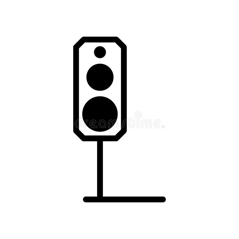 Hifisprecherikone oder Logos isolierte Zeichensymbolvektorillustration stock abbildung