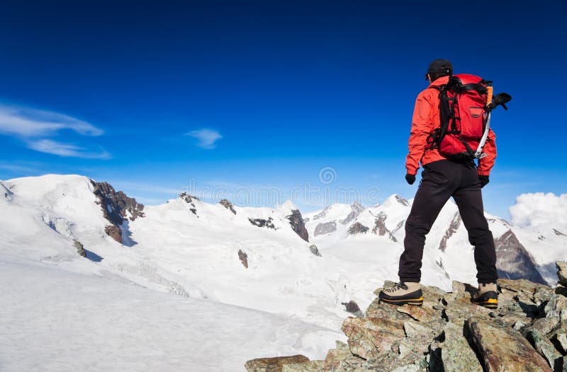 High Altitude Hiking stock image. Image of achievement 10686425