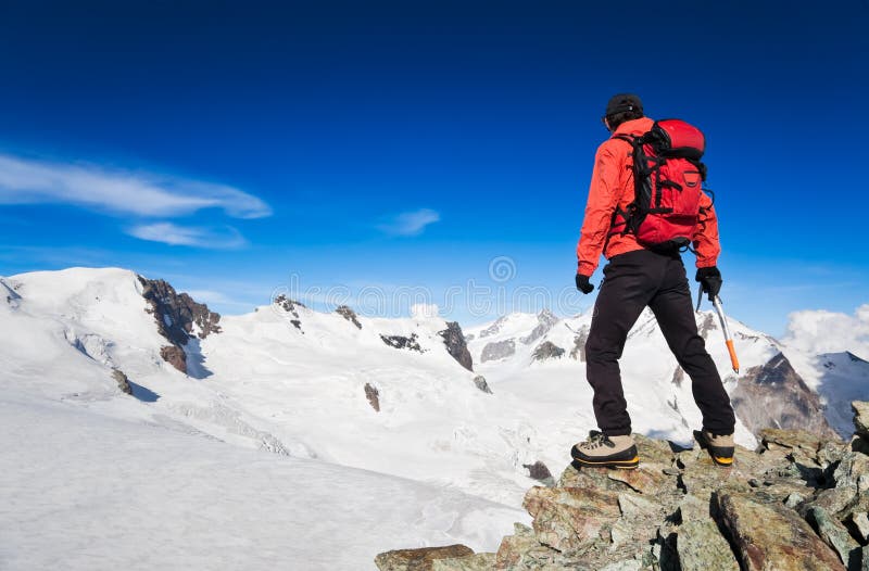 High Altitude Hiking stock photography