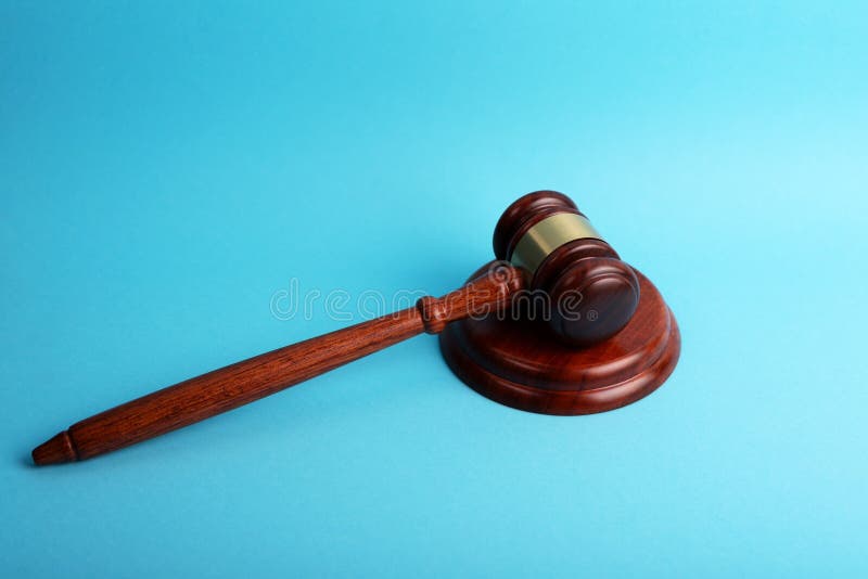 High angle view of gavel and block stock images