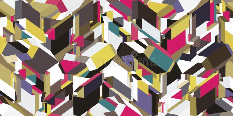 Vivid and dynamic abstract geometric pattern with vibrant shapes vector illustration