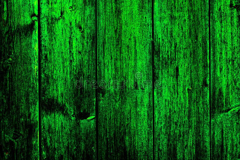 High contrast green and black matrix style vertical wood grain texture for Background.