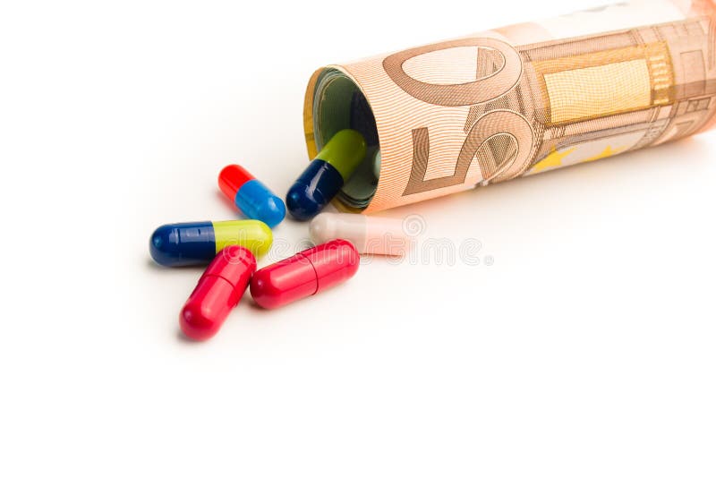 High cost of Medicine stock image High cost of Medicine stock image