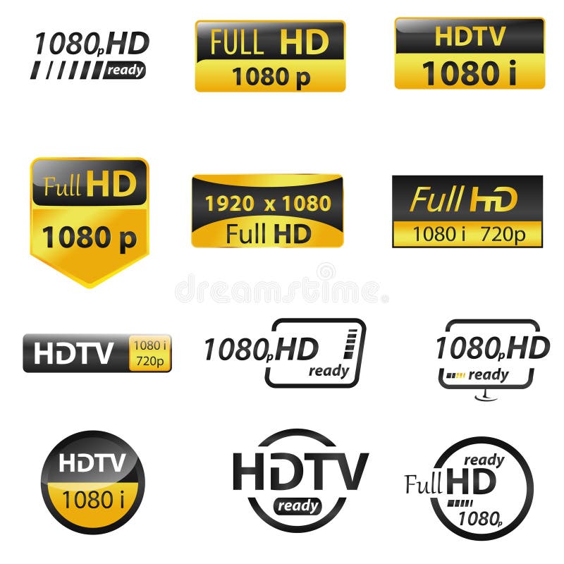 High Definition stock illustration