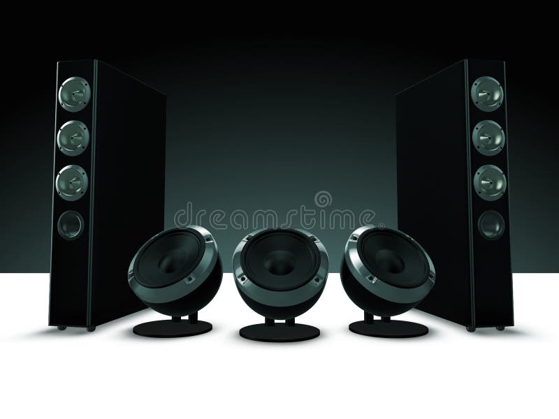 High definition audio speakers, music