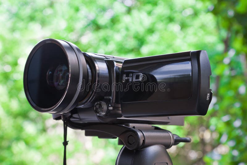 High definition camcorder stock images