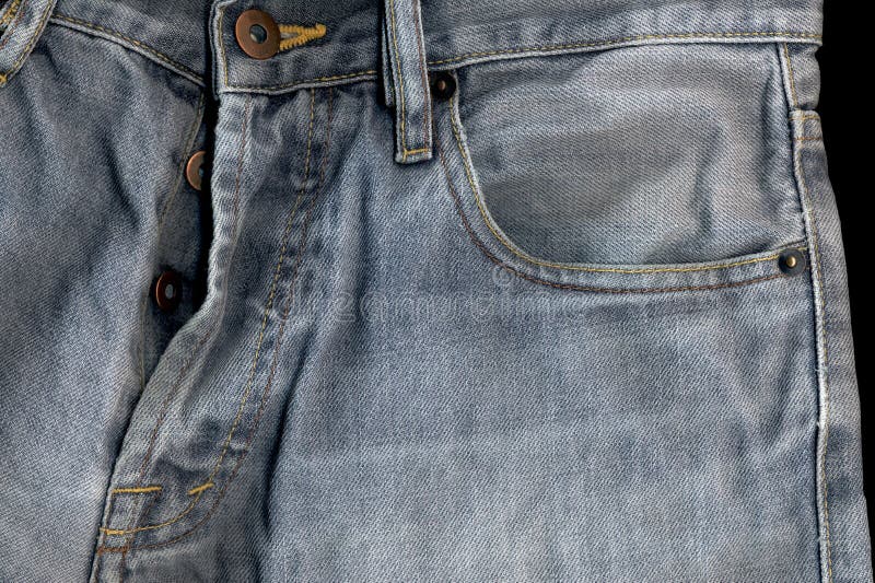 High detailed old jeans stock photo. Image of trendy, worn - 4266974