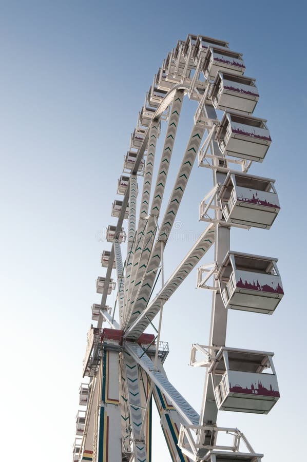 High ferris wheel on funfair park