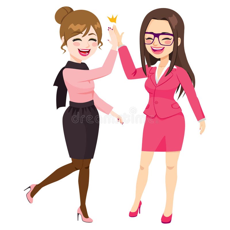 woman excited clipart