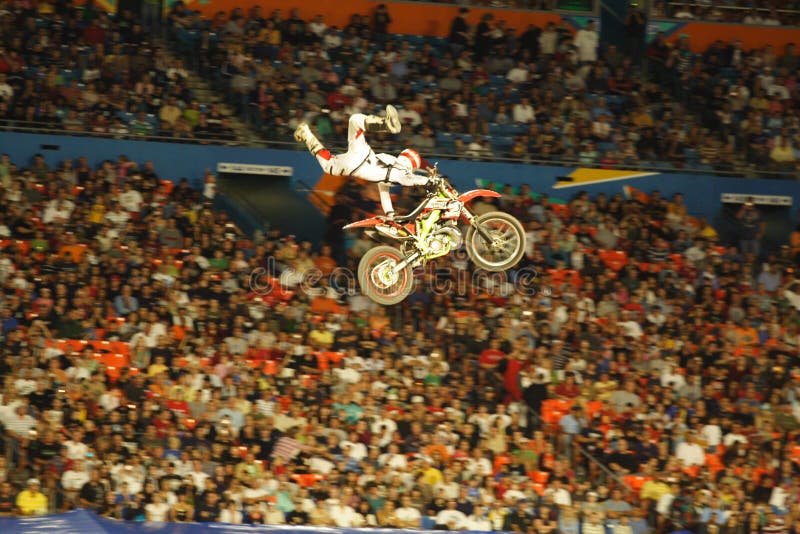 High Flying Dirt Bike Rider