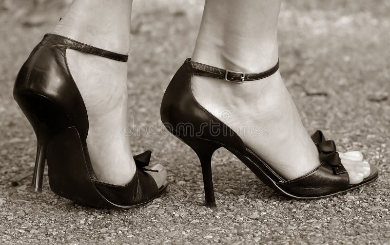 High Heel Shoes And Pearls And Tiarra Stock Photo - Image of luxurious ...