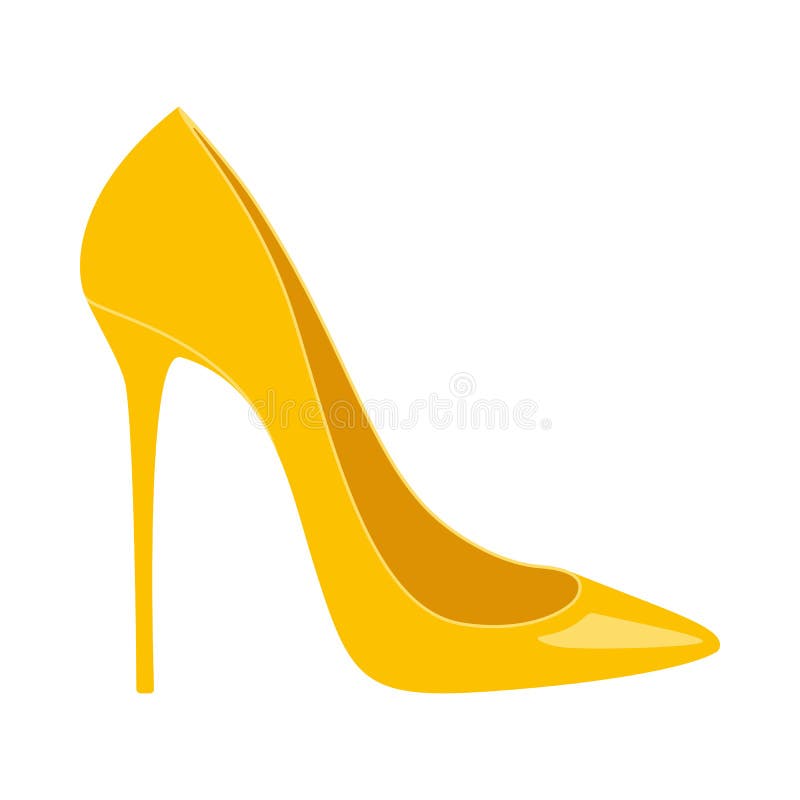 Gold High Heel Shoe Stock Illustrations – 230 Gold High Heel Shoe Stock ...