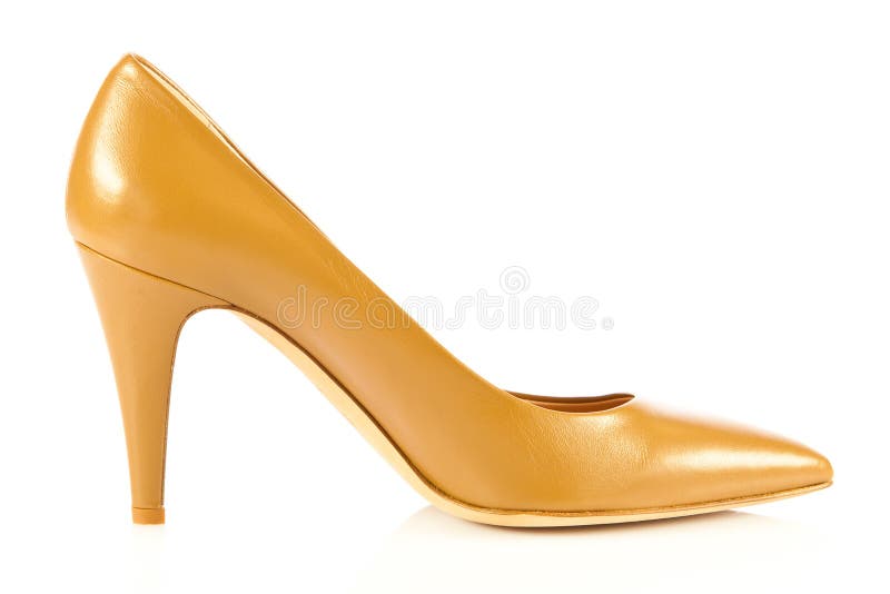 High Heel Women Shoes on White Background Stock Photo - Image of ...