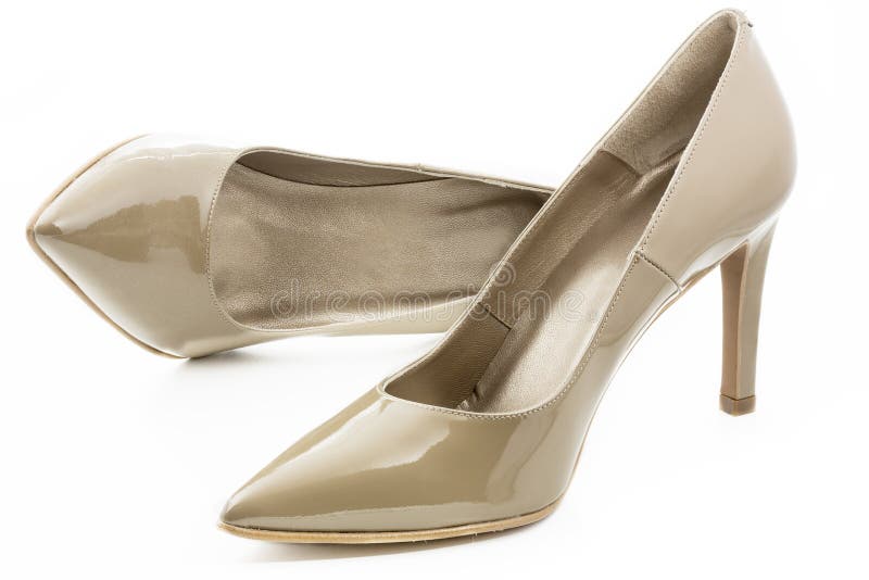 High Heel Shoe Isolated on White Background Stock Photo - Image of ...