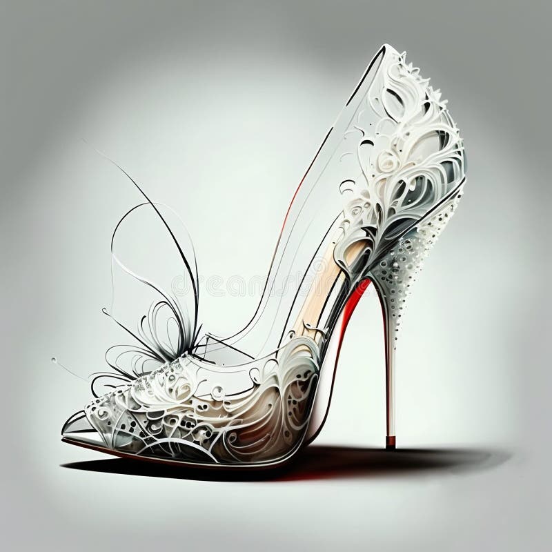 Brides red sole high heels stock image. Image of woman - 30398699