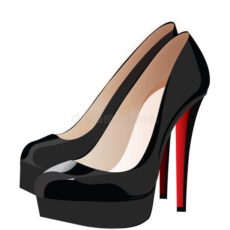 Red Shoe High Heels Vector Illustration Stock Illustration - Download Image  Now - High Heels, Human Foot, Red - iStock