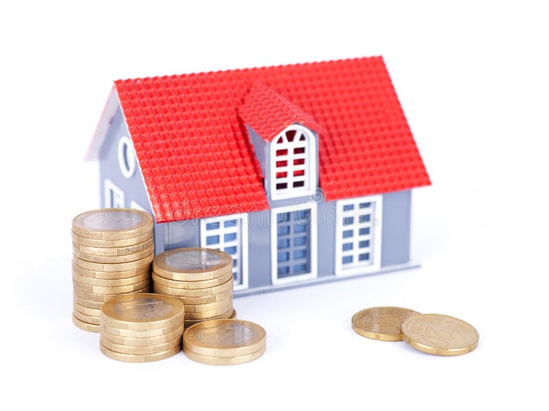 High house prices on white stock photo. Image of economic 232055036