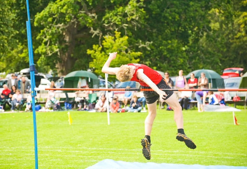 High Jump competition. royalty free stock photo