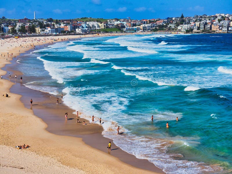 High Level View Over Bondi Beach, Sydney, Australia Editorial Stock ...