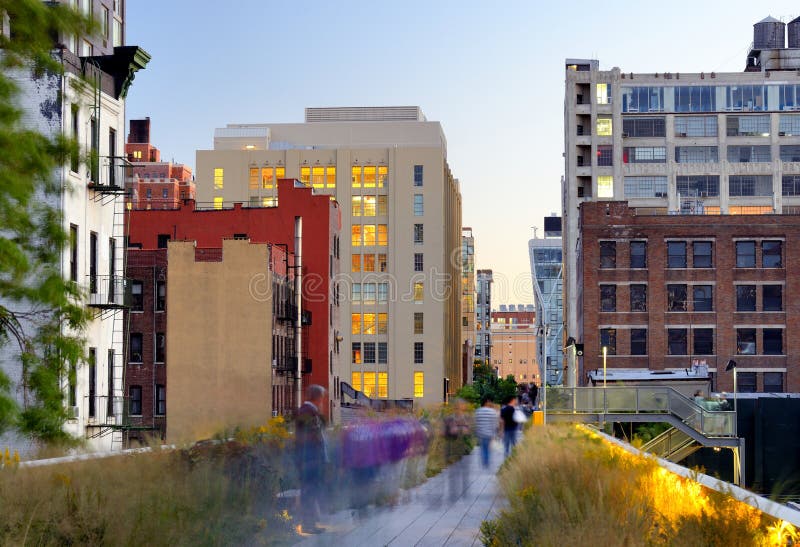 High Line in New York stock image