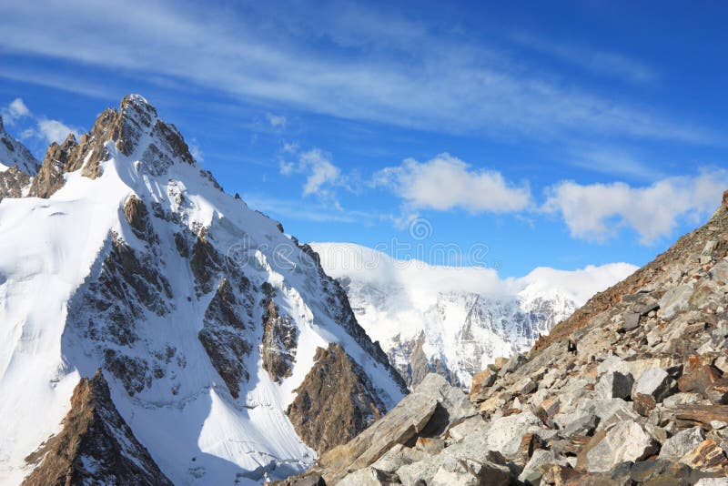 High mountain landscape stock photo