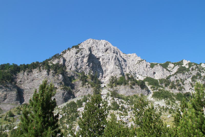 High mountain in North Albania