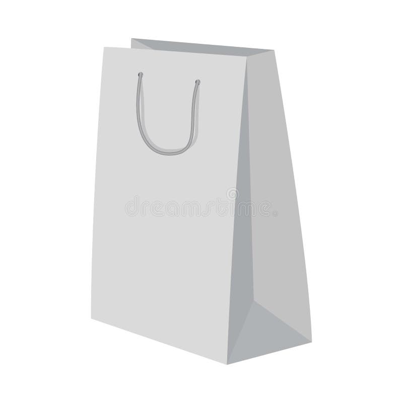 Download High Paper Bag Mockup, Realistic Style Stock Vector ...