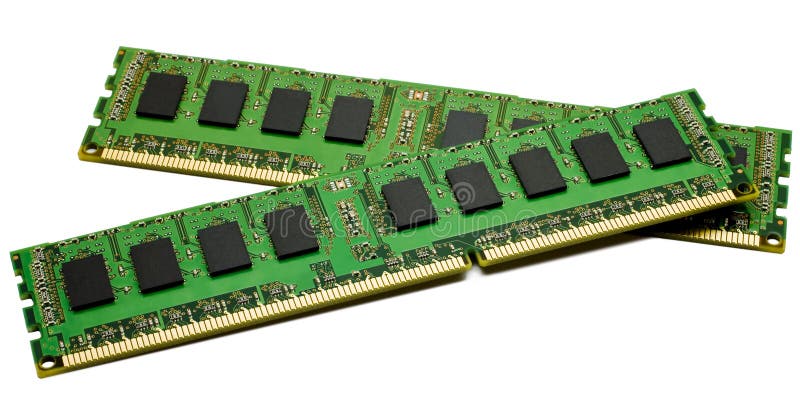 High performance DDR3 ECC computer memory royalty free stock images
