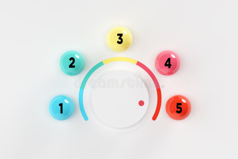 High performance level. Maximum volume control stock image