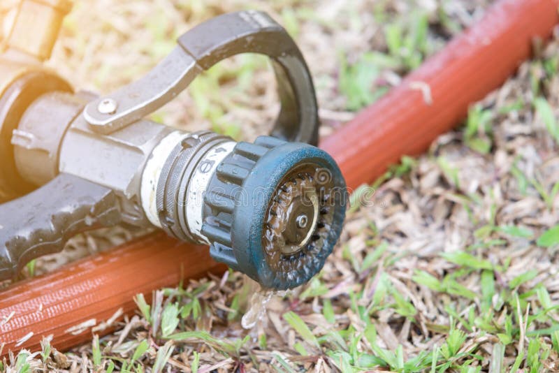 High Pressure Fire Hose Nozzle Stock Image Image of people, emergency